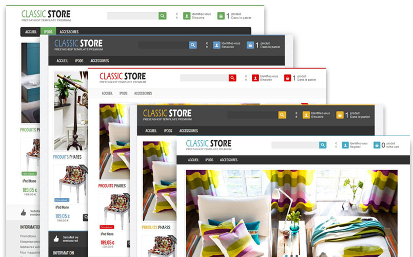 Theme responsive newacth Universel pour Prestasop 1.5